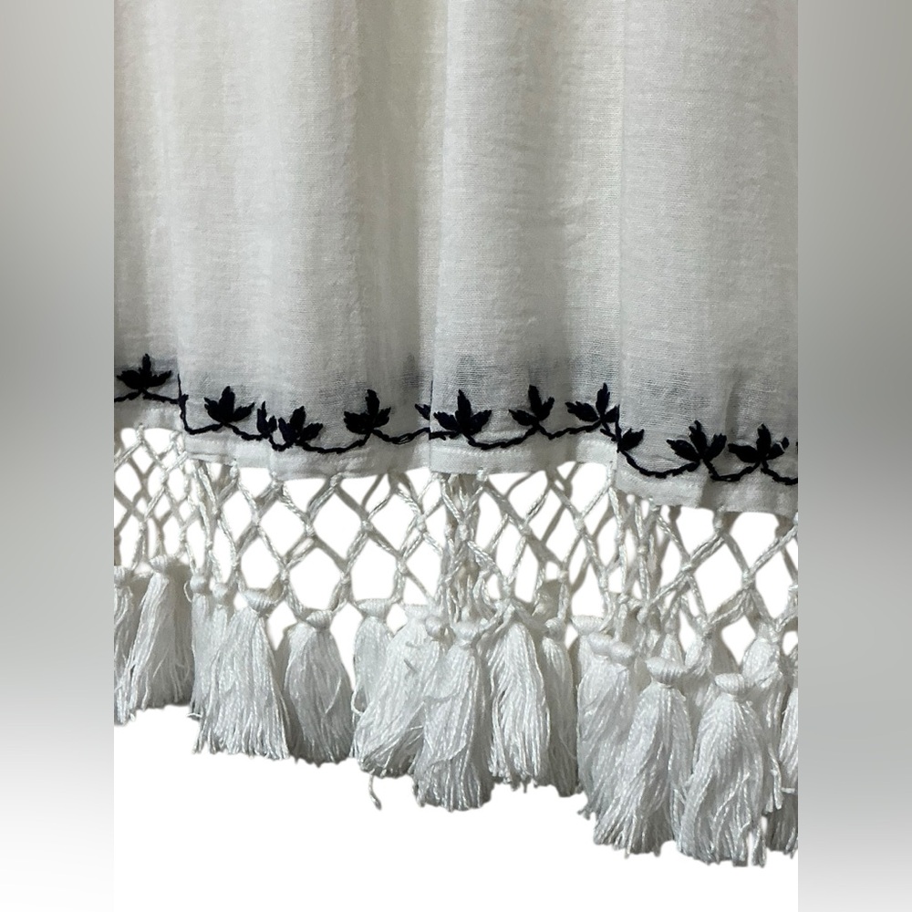 ROLLER RABBIT Lucknow Serafina Tunic XS 24” p2p White $148 Retail NWT - Picture 7 of 13